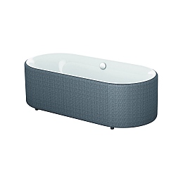 Bette Lux Oval Couture Waterproof Fabric Bath Panel