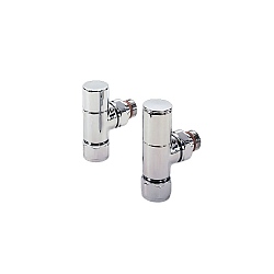 Bisque Angled Manual Radiator Valves