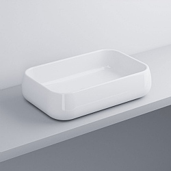 Cielo Shui Rectangular 600mm Countertop Washbasin