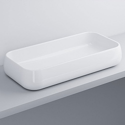 Cielo Shui Rectangular 800mm Countertop Washbasin