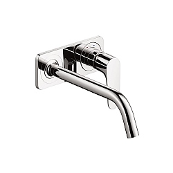 AXOR Citterio M Wall-Mounted Basin Mixer With Back Plate
