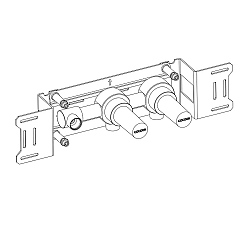 John Pawson Built In Part For Hot & Cold Valves and Water Outlet