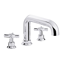 C.P. Hart Epoch 3-Piece Bath Mixer 200mm Swivel Spout without Waste