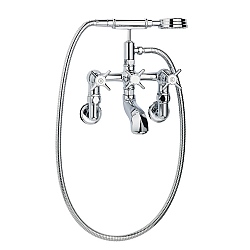 C.P. Hart Epoch Wall-Mounted Bath Shower Mixer with Wall Unions