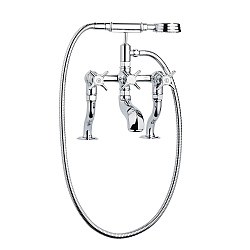 C.P. Hart Epoch Deck-Mounted Bath Shower Mixer with Deck Unions