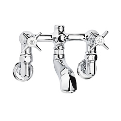 C.P. Hart Epoch Wall-Mounted Bath Filler with Wall Unions