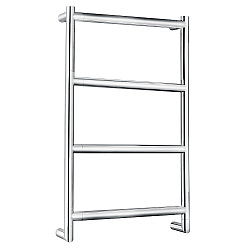Sereno Dry Lined Electric Brass Four Bar Towel Rail Heating Towel Radiators CP Hart