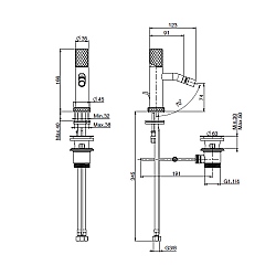 C.P. Hart Spillo Single Lever Bidet Mixer with Pop-Up Waste