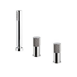 Spillo Tech G Three Hole Bath Mixer with Handshower