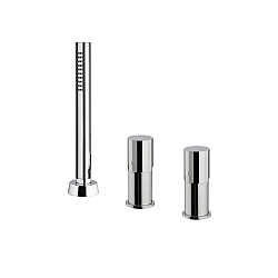 Spillo Tech V Three Hole Bath Mixer with Handshower
