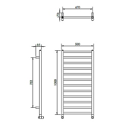 500 x hotsell 1000 towel radiator
