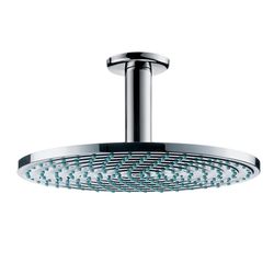 Hansgrohe Raindance Round Air Shower Head with Ceiling Mounted Arm