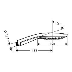 hansgrohe Raindance Select S Hand Shower 150mm 3jet | Hand Showers 