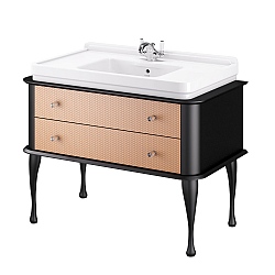 Hoxton Satin Black Drawer Unit 1110mm