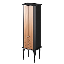 C.P. Hart Hoxton Satin Black Tall Unit 560mm