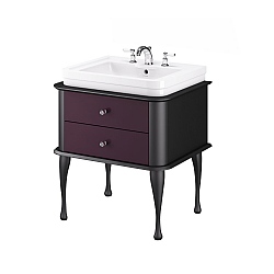 Hoxton Satin Black Drawer Unit 675mm