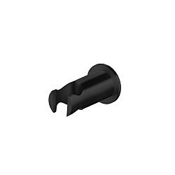 MGS Black Wall-Mounted Handshower Hook and Water Outlet