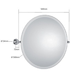 Samuel Heath Style Moderne Tilting Mirror Round Bathroom Mirrors Cp Hart Samuel Heath Style Moderne Tilting, Large Round Tilting Bathroom Mirror