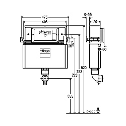 Viega Prevista Pure 3L Concealed Cistern | Concealed Cisterns | CP  