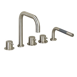 Vola SC11 Dual Control Double Swivel Spout Bath Shower Mixer