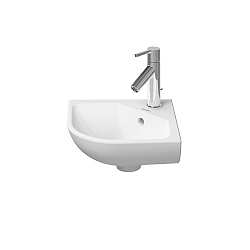Duravit ME by Starck Corner Handbasin 430mm Satin Matt White