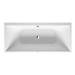 Duravit DuraSquare Back-To-Wall Bath With Seamless Panel