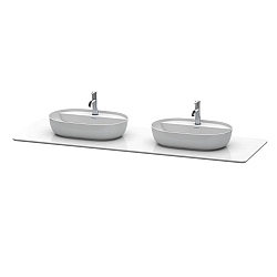 Duravit Luv Quartz Stone Console Top 1783mm For 2 Washbowls