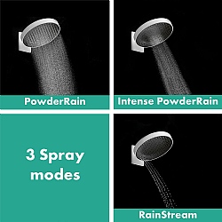 hansgrohe Rainfinity Shower Head 250mm 3jet with Wall Connector 